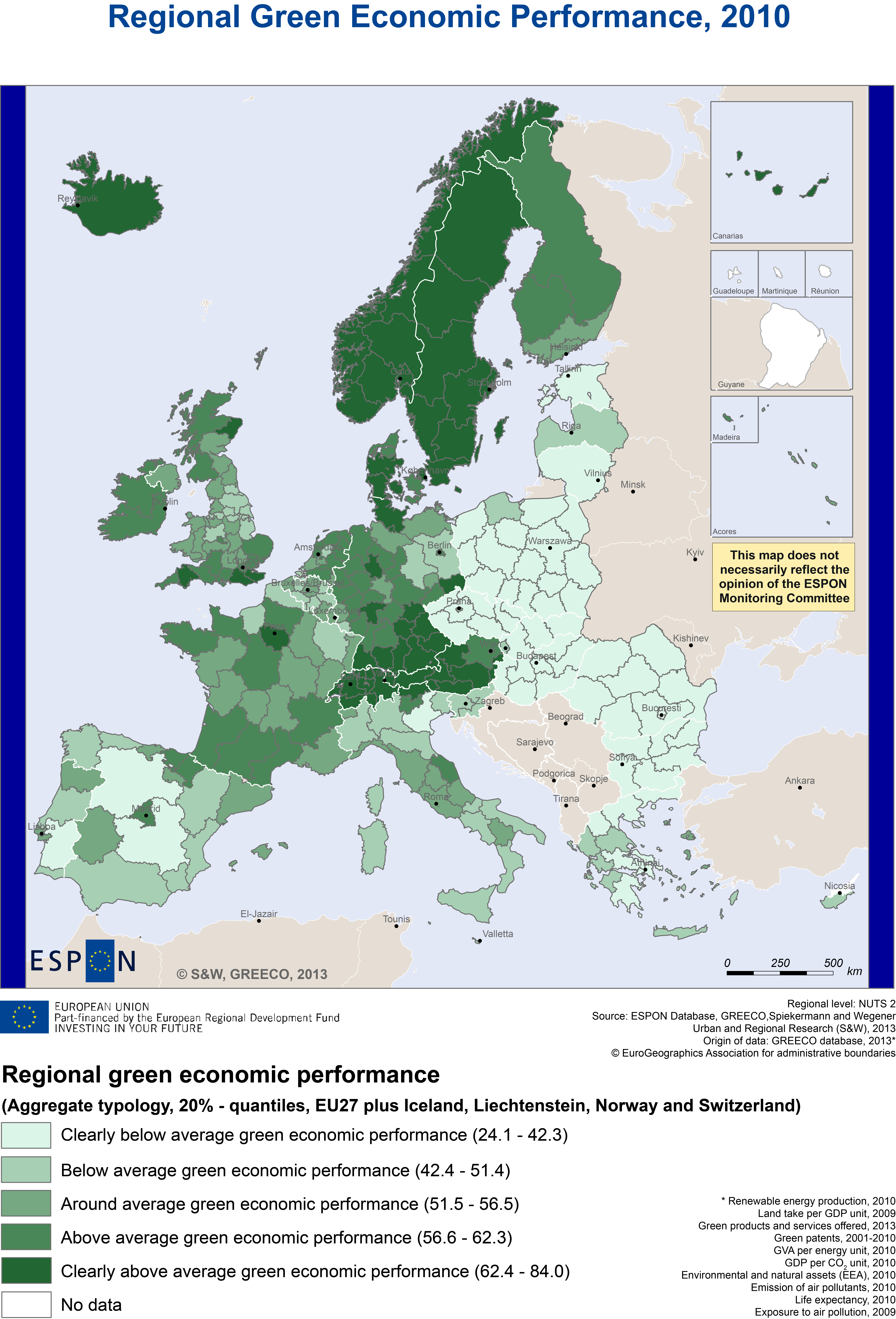 Regional Green Economic Performance, 2010